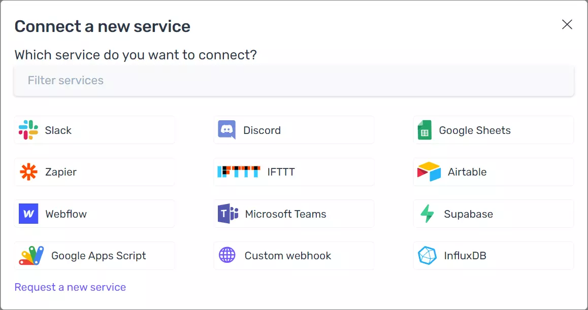 Adding an account in Monitoro Adding an account in Monitoro